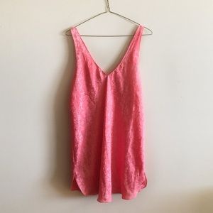 3/$12 Vintage Satin Embossed Floral Slip Dress
